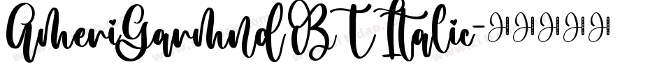 AmeriGarmnd BT Italic字体转换
